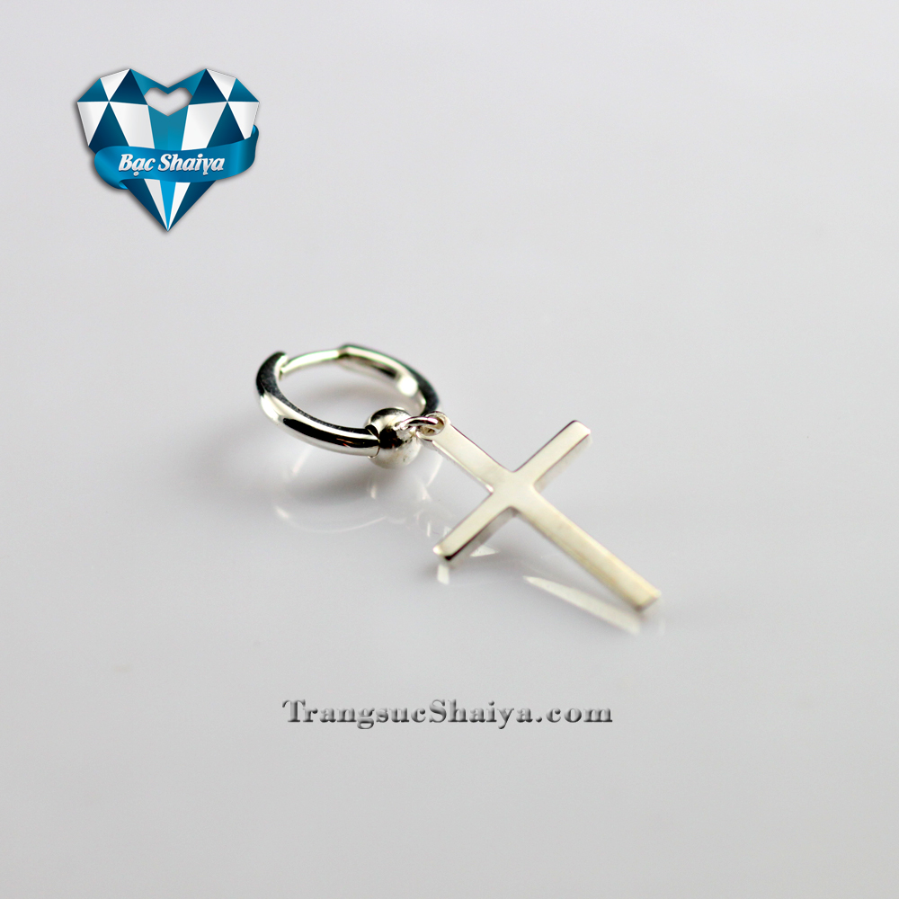 Khuyên tai nam Bạc Shaiya KN 85 Khuyên tai nam Bạc Shaiya KN 85